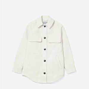 Everlane XL oversized shirt jacket in canvas.